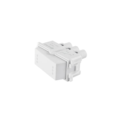 Interruptor de 3 vías, línea Italiana, color blanco, Volteck | APSE-EIB | 48137