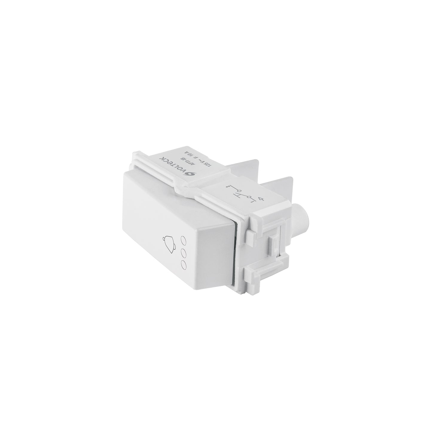 Interruptor para timbre, línea Italiana, color blanco | APTI-IB | 48139