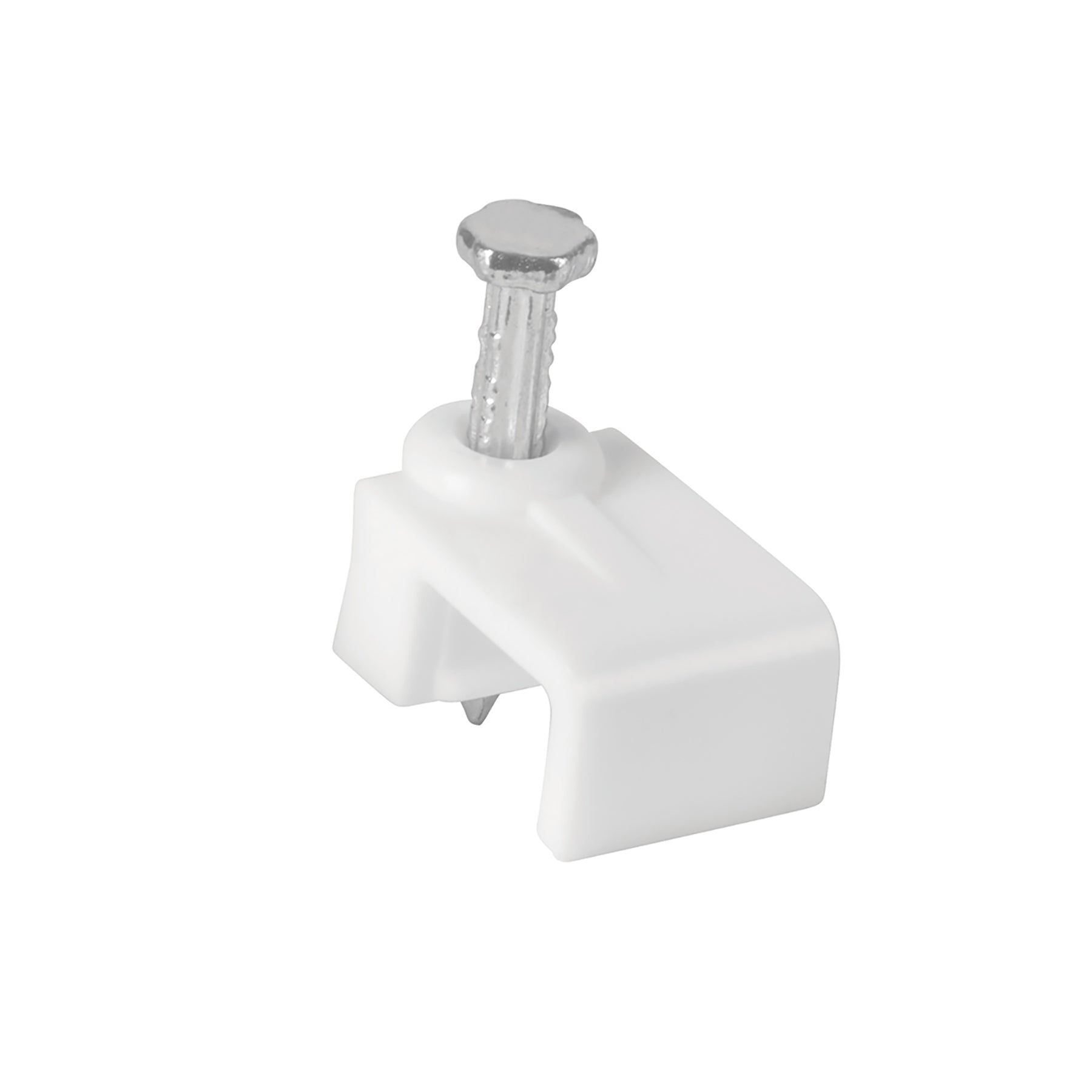 Bolsa con 20 grapas blancas de 5 x 8.5 mm para cable plano | GPL-8B | 48278