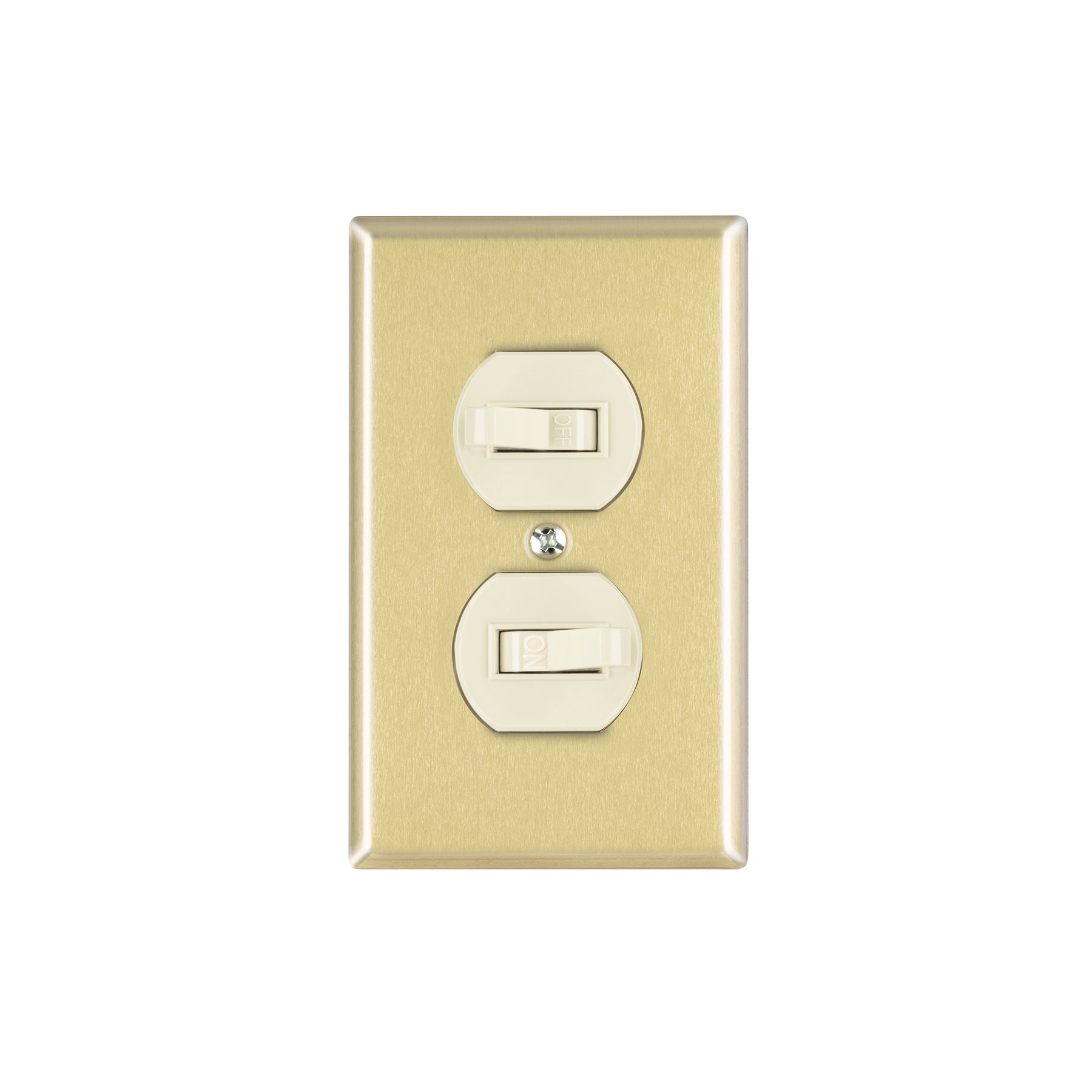 Placa armada 2 interruptor sencillo, línea Standard,aluminio | PA-APDO-SA | 48498