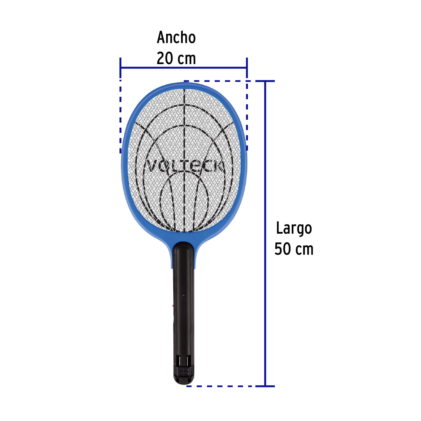 Raqueta mata moscas y mosquitos, recargable, VOLTECK | RAQ-35 | 49149