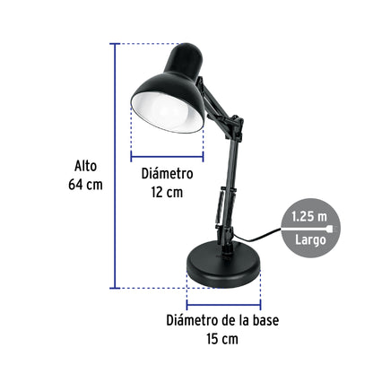 Lámpara de escritorio con brazo oscilante | LES-200 | 49200