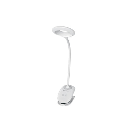 Lámpara escritorio LED 4 W recargable c/clip, 3 intensidades | LES-40L | 49201