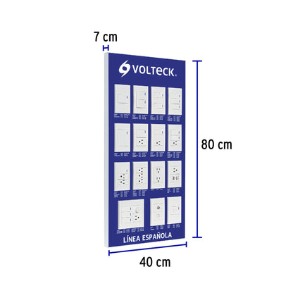 Exhibidor de Línea Española, Volteck | EX-ES-VK | 57025
