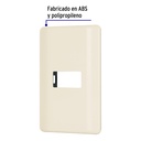 PPSE-BI | Placa 1 módulo, marfil, línea Volteck Basic