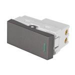 APSE-LA | Interruptor sencillo acero inox de 1 módulo, línea Lisboa