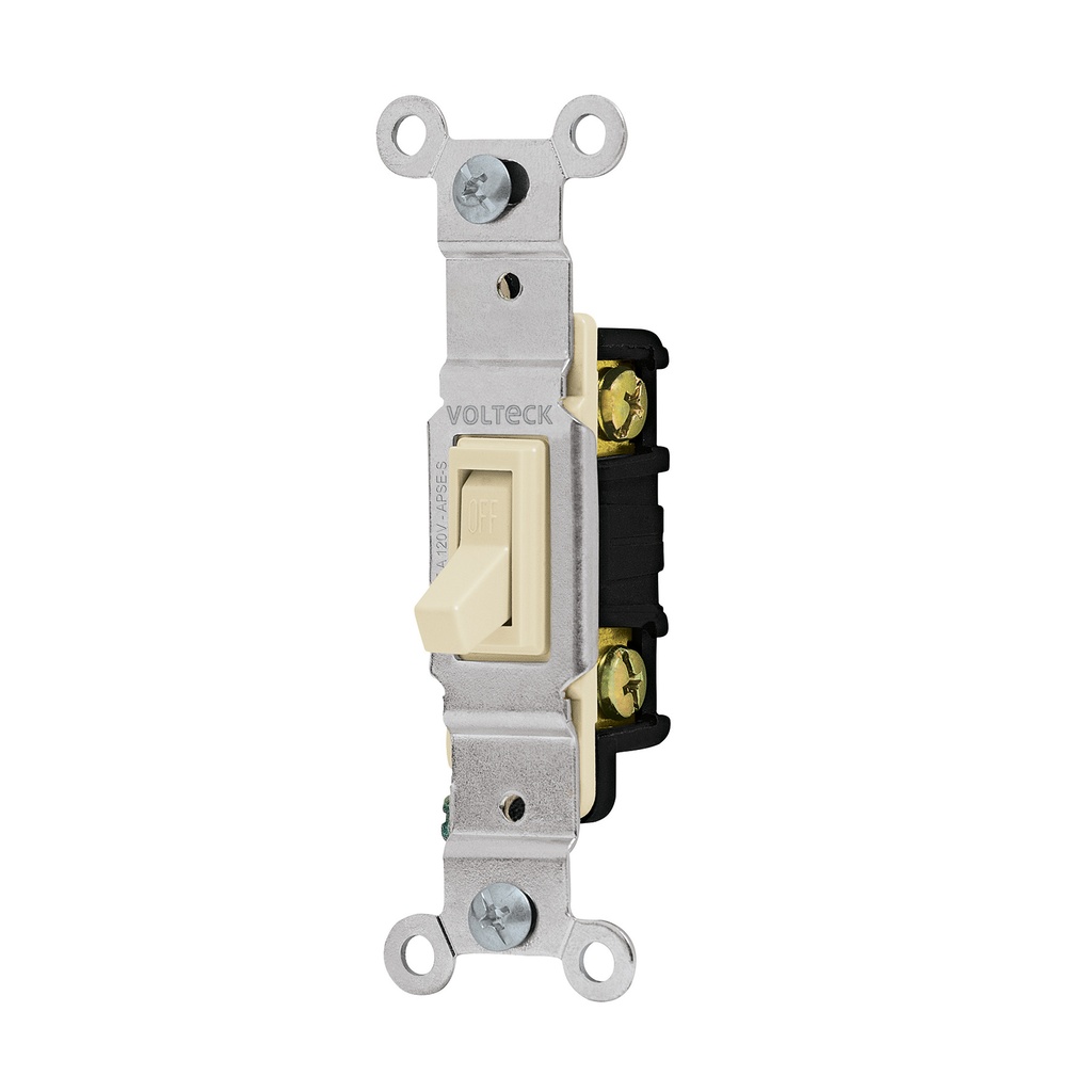 APSE-S | Interruptor vertical de palanca, Standard, marfil, Volteck