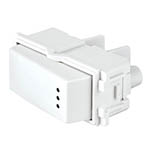 APSEP-EIB | Interruptor de 3 vías con luz piloto, línea Italiana, blanco