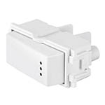 APSEP-IB | Interruptor sencillo con luz piloto, línea Italiana, blanco