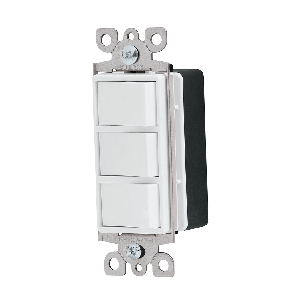 APTR-CL | Interruptor triple, línea Classic, Volteck