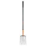 BPJ-5M | Bieldo para paja, 5 dientes, mango de acero 48', Truper