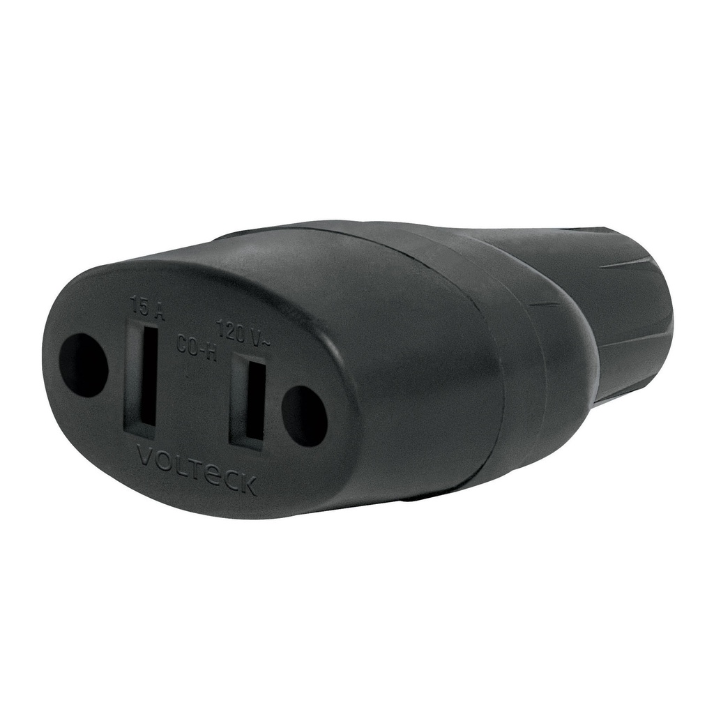 CO-H | 2 Contactos de PVC, Volteck