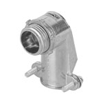 CTF-1/2C | Conector curvo 1/2' para tubo flexible metálico, Volteck