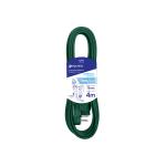 ED-4V | Extensión eléctrica doméstica 4 m verde con clavija plana