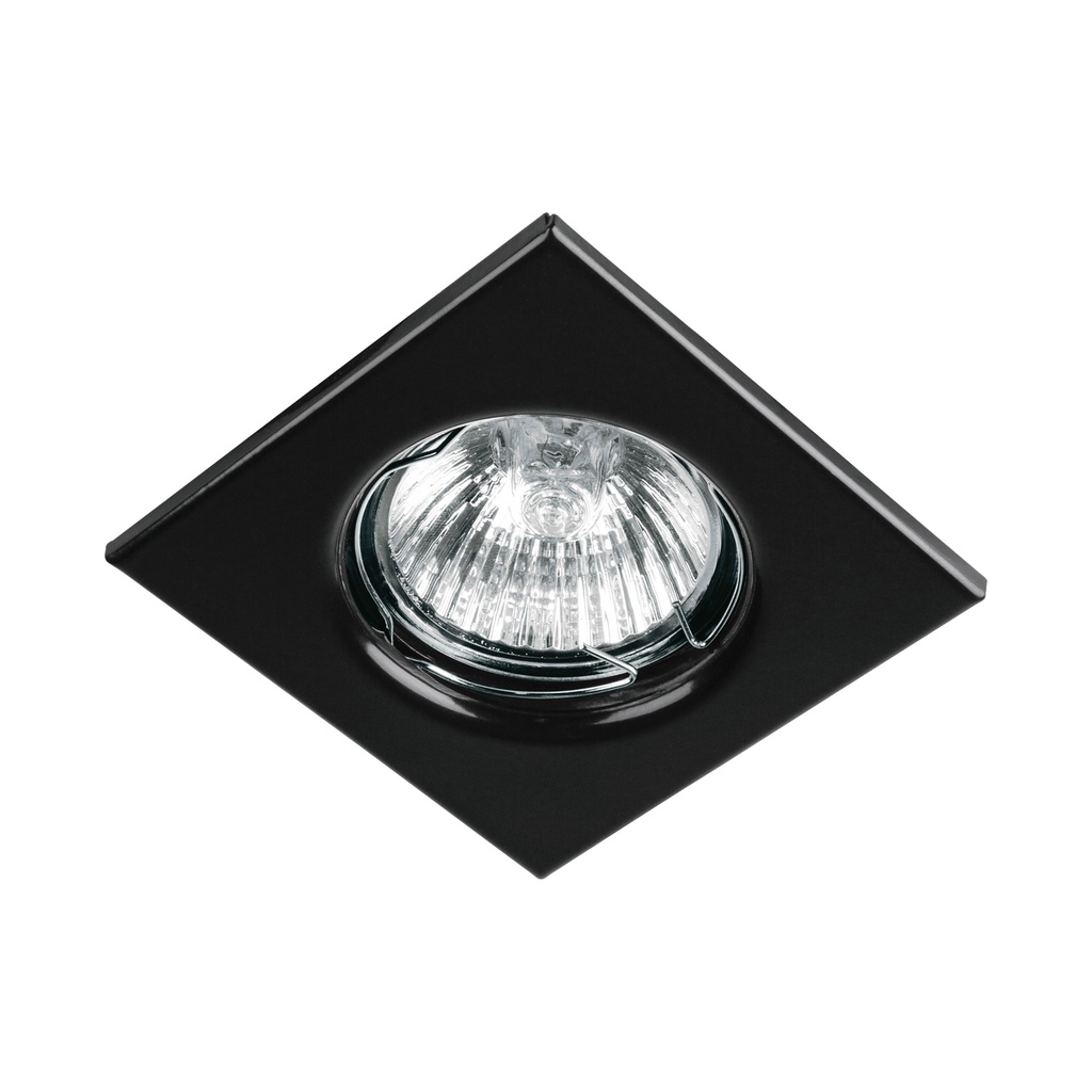 EMP-111S | Luminario cuadrado negro spot fijo, lámpara no incluida