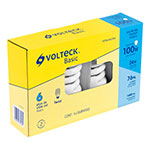 FOTW-24CPX4 | Pack de 4 lámparas espiral T4 24 W luz de día, caja, Volteck