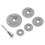 MOTO-5D | Juego de 5 mini discos sierras para mototool, Truper