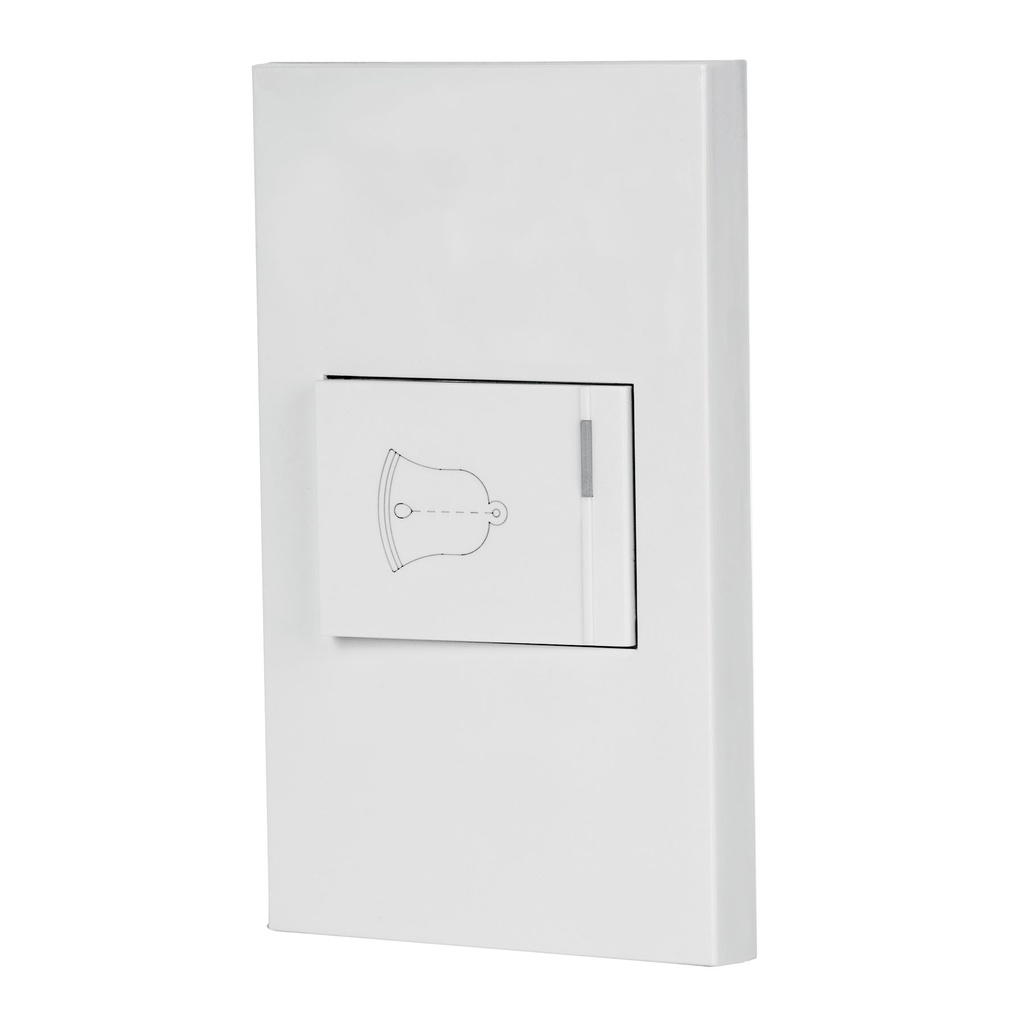 PA-TI-EB | Placa armada 1 interruptor de timbre,1.5mod, Española,blanco