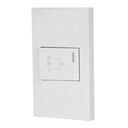 PA-TI-EB | Placa armada 1 interruptor de timbre,1.5mod, Española,blanco