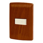 PA-TI-IM | Placa armada con timbre madera, línea Italiana, Volteck