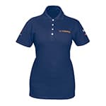 POL-AD-C | Playera polo azul, para dama, talla CH, Truper