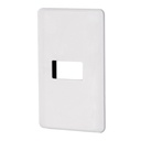 PPSE-B | Placa 1 módulo de ABS, blanca, Volteck Basic