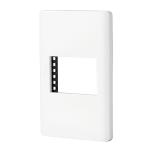PPSE15-LB | Placa blanca de 1 ventana 1.5 módulos, línea Lisboa, Volteck
