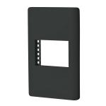 PPSE15-LN | Placa negra de 1 ventana 1.5 módulos, línea Lisboa, Volteck
