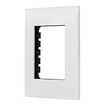 PPTR-OB | Placa 3 módulos de ABS, línea Oslo, color blanco, Volteck
