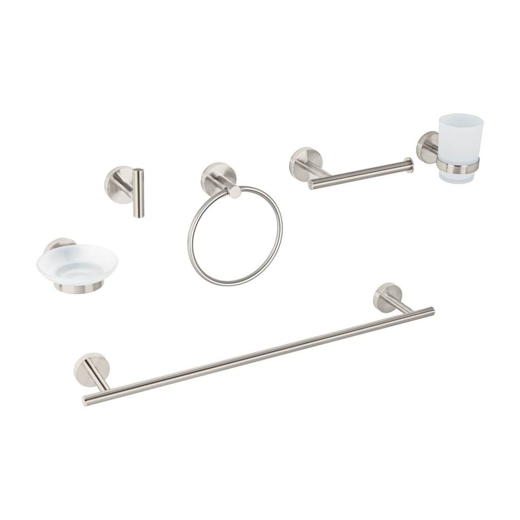 TBA-7000N | Juego de 6 accesorios para baño acabado satín, Foset Tubig