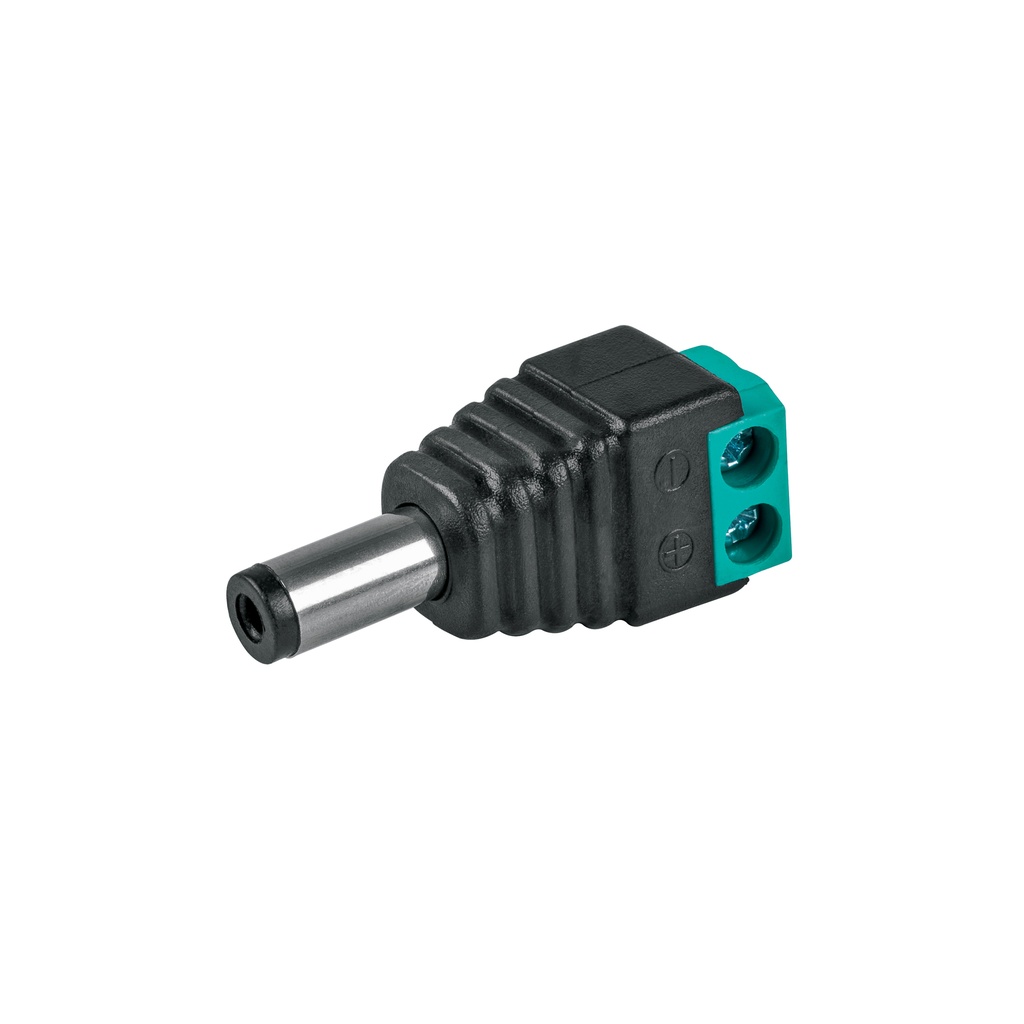 CTV-1M | Conector de energía para CCTV tipo macho, Volteck