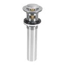 CE-206N | Contra p/lavabo con rebosadero, sistema push, satín, 1-1/4'