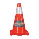 CONO-45R | Cono de precaución de 45 cm de PVC con reflejante, Truper
