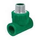 CV-711 | Tee macho de PPR 1/2' con inserto metálico, Foset