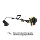 DES-25P | Desbrozadora a gasolina 25cc mango tipo 'D', 17'corte, curva