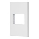 PPSE15-EB | Placa 1 ventana, 1.5 módulos, línea Española, color blanco