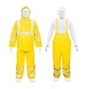 TRA-REF-XL | Conjunto impermeable doble capa amarillo con reflejante, XG
