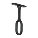 STO-5N | Soporte negro para tubo ovalado de closet, Hermex