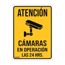 LIN-13 | Letrero de señalización 'CÁMARAS EN OPERACIÓN', 25 x 34 cm