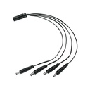 CTV-14CP | Cable Divisor de Energía tipo Pulpo 1 a 4 para CCTV, Volteck