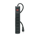 MUL-627N | Multicontacto uso rudo 6 entradas sup. de picos 270 J, negro